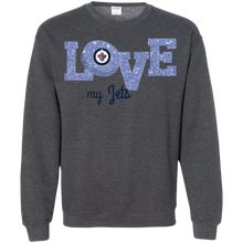 Load image into Gallery viewer, Glitter Love For Winnipeg Jets Fans Sweatshirt