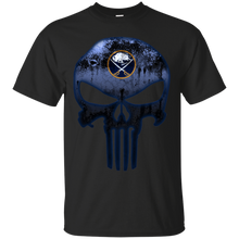 Load image into Gallery viewer, Buffalo Sabres Hockey The Punisher Skull T - Shirt For Men