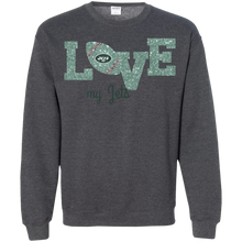 Load image into Gallery viewer, Glitter Love For New York Jets Fans Sweatshirt