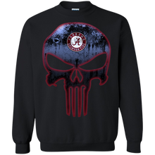 Load image into Gallery viewer, Alabama Crimson Football The Punisher Skull Sweatshirt