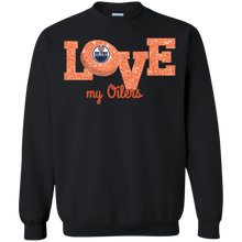 Load image into Gallery viewer, Glitter Love For Edmonton Oilers Fans Sweatshirt
