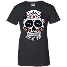 Load image into Gallery viewer, New England Patriots Sugar Skull T-Shirt For Women