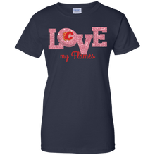 Load image into Gallery viewer, Glitter Love For Calgary Flames Fans T-Shirt For Women