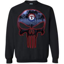 Load image into Gallery viewer, Texas Rangers Baseball The Punisher Skull Sweatshirt