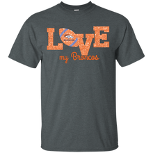 Load image into Gallery viewer, Glitter Love For Denver Broncos Fans T - Shirt For Men