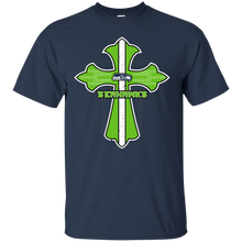 Load image into Gallery viewer, Cross Shirt For Jesus And Seattle Seahawks Fans T - Shirt For Men