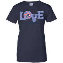 Load image into Gallery viewer, Glitter Love For Washington Wizards Fans T-Shirt For Women