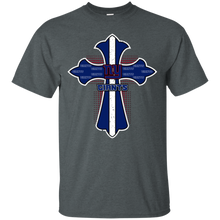 Load image into Gallery viewer, Cross Shirt For Jesus And New York Giants Fans T - Shirt For Men