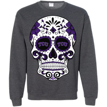 Load image into Gallery viewer, Tcu Horned Frogs Sugar Skull Sweatshirt