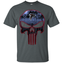 Load image into Gallery viewer, Atlanta Falcons Football The Punisher Skull T - Shirt For Men