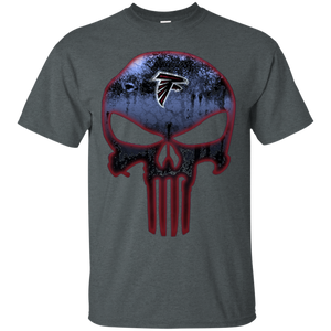 Atlanta Falcons Football The Punisher Skull T - Shirt For Men