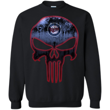 Load image into Gallery viewer, Minnesota Twins Baseball The Punisher Skull Sweatshirt