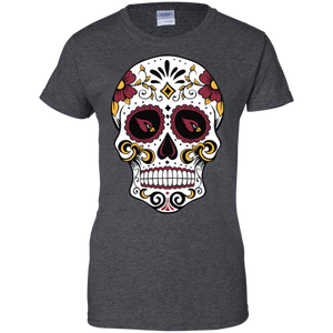 Arizona Cardinals Sugar Skull T-Shirt For Women