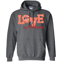 Load image into Gallery viewer, Glitter Love For Carolina Hurricanes Fans Hoodie Shirt