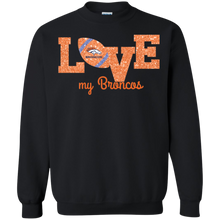 Load image into Gallery viewer, Glitter Love For Denver Broncos Fans Sweatshirt