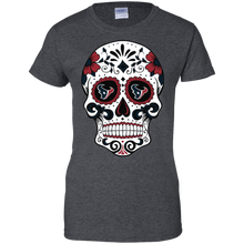 Load image into Gallery viewer, Houston Texans Sugar Skull T-Shirt For Women