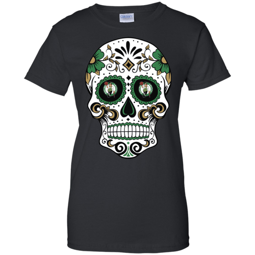 Boston Celtics Sugar Skull T-Shirt For Women