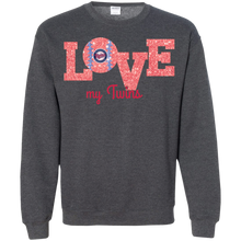 Load image into Gallery viewer, Glitter Love For Minnesota Twins Fans Sweatshirt