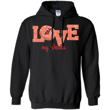 Load image into Gallery viewer, Glitter Love For New Jersey Devils Fans Hoodie Shirt