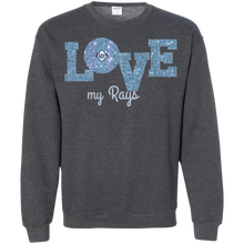 Load image into Gallery viewer, Glitter Love For Tampa Bay Rays Fans Sweatshirt