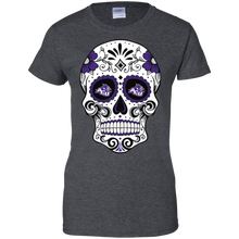 Load image into Gallery viewer, Abilene Christian Wildcats Sugar Skull T-Shirt For Women