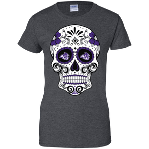 Abilene Christian Wildcats Sugar Skull T-Shirt For Women