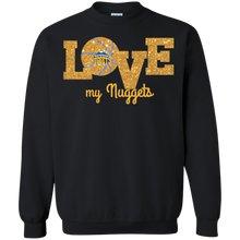 Load image into Gallery viewer, Glitter Love For Denver Nuggets Fans Sweatshirt