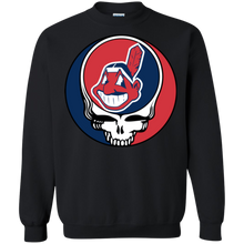 Load image into Gallery viewer, Cleveland Indians Baseball Grateful Dead Steal Your Face Sweatshirt