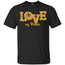 Load image into Gallery viewer, Glitter Love For Boston Bruins Fans T - Shirt For Men