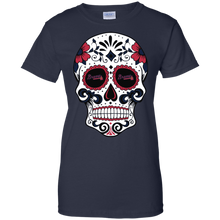 Load image into Gallery viewer, Atlanta Braves Sugar Skull T-Shirt For Women