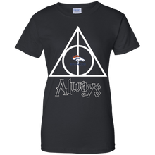 Load image into Gallery viewer, Deathly Hallows For Denver Broncos And Harry Potter Fans T-Shirt For Women