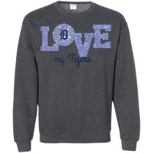 Load image into Gallery viewer, Glitter Love For Detroit Tigers Fans Sweatshirt