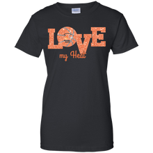 Load image into Gallery viewer, Glitter Love For Miami Heat Fans T-Shirt For Women