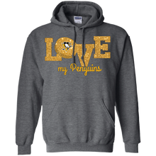 Load image into Gallery viewer, Glitter Love For Pittsburgh Penguins Fans Hoodie Shirt