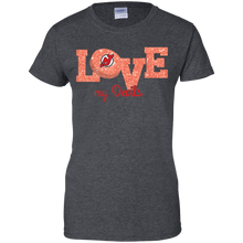 Load image into Gallery viewer, Glitter Love For New Jersey Devils Fans T-Shirt For Women