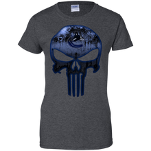 Load image into Gallery viewer, Vancouver Canucks Hockey The Punisher Skull T-Shirt For Women