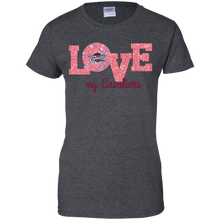 Load image into Gallery viewer, Glitter Love For Cleveland Cavaliers Fans T-Shirt For Women
