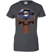 Load image into Gallery viewer, San Francisco Giants Baseball The Punisher Skull T-Shirt For Women