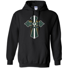 Load image into Gallery viewer, Cross Shirt For Jesus And Green Bay Packers Fans Hoodie Shirt