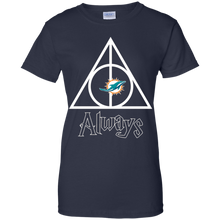 Load image into Gallery viewer, Deathly Hallows For Miami Dolphins And Harry Potter Fans T-Shirt For Women