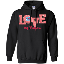 Load image into Gallery viewer, Glitter Love For New York Rangers Fans Hoodie Shirt