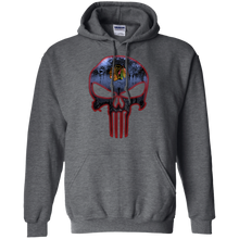 Load image into Gallery viewer, Chicago Blackhawks Hockey The Punisher Skull Hoodie Shirt