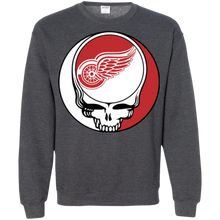 Load image into Gallery viewer, Detroit Red Wings Hockey Grateful Dead Steal Your Face Sweatshirt