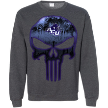 Load image into Gallery viewer, Abilene Christian Wildcats Football The Punisher Skull Sweatshirt