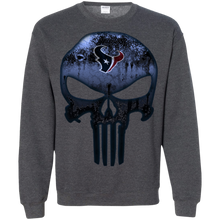 Load image into Gallery viewer, Houston Texans Football The Punisher Skull Sweatshirt