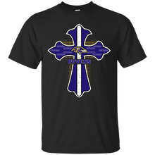 Load image into Gallery viewer, Cross Shirt For Jesus And Baltimore Ravens Fans T - Shirt For Men
