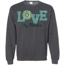 Load image into Gallery viewer, Glitter Love For Oakland Athletics Fans Sweatshirt