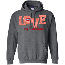 Load image into Gallery viewer, Glitter Love For Montreal Canadiens Fans Hoodie Shirt