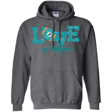 Load image into Gallery viewer, Glitter Love For Miami Dolphins Fans Hoodie Shirt