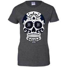 Load image into Gallery viewer, Detroit Tigers Sugar Skull T-Shirt For Women